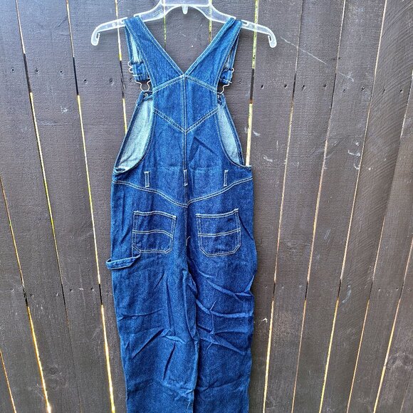 Girls Disney Classics Overalls XL 14-16 Tinkerbell Cotton Denim - Picture 6 of 8